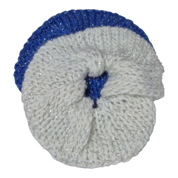 Set Of Two Hand Knit Scrunchies - Picture 3 of 4